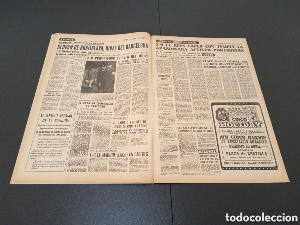 Coleccionismo deportivo: MARCA 24/04/1969 - Foto 4