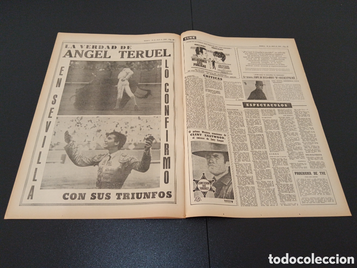 Coleccionismo deportivo: MARCA 24/04/1969 - Foto 6