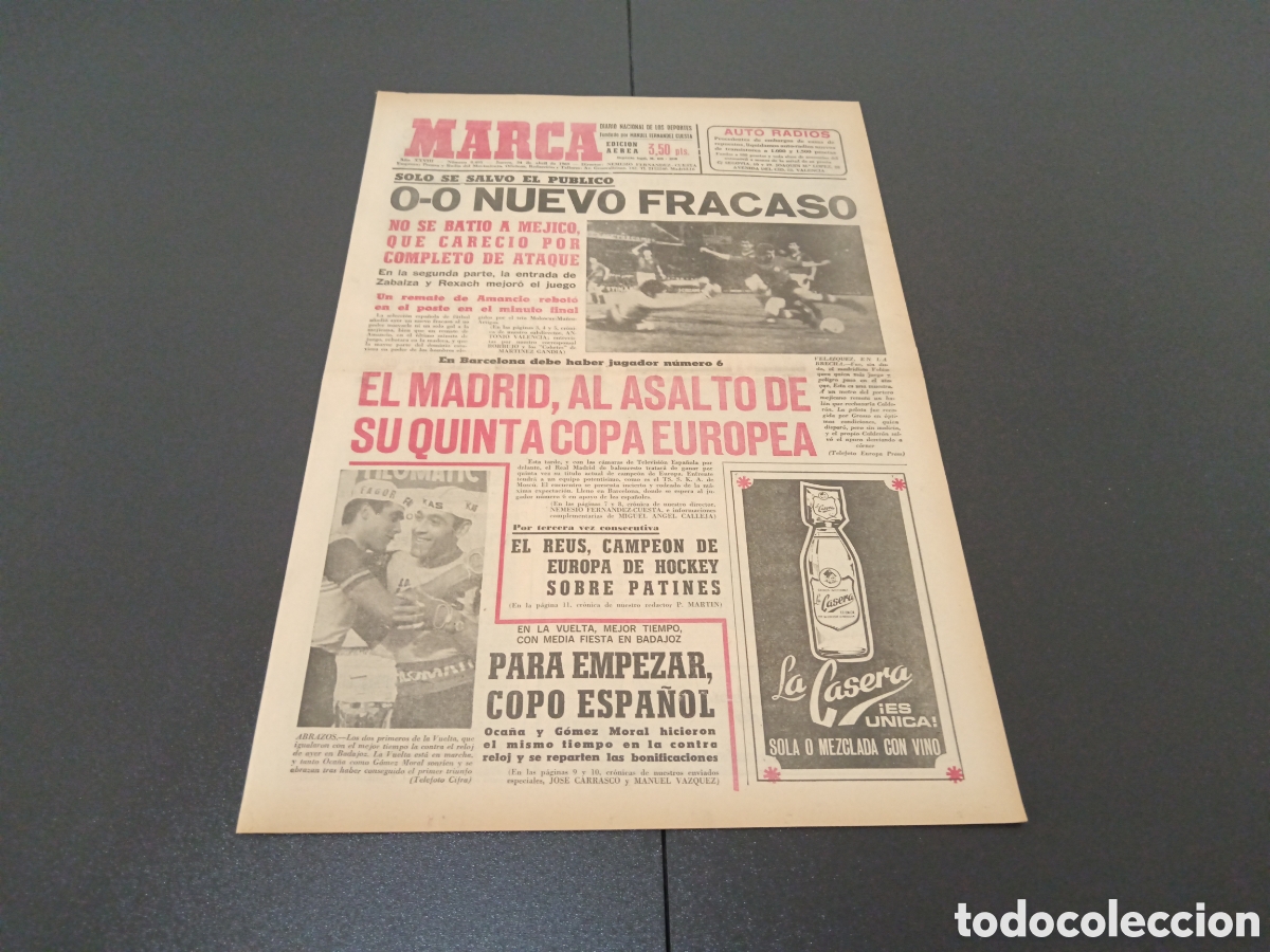 Coleccionismo deportivo: MARCA 24/04/1969 - Foto 1