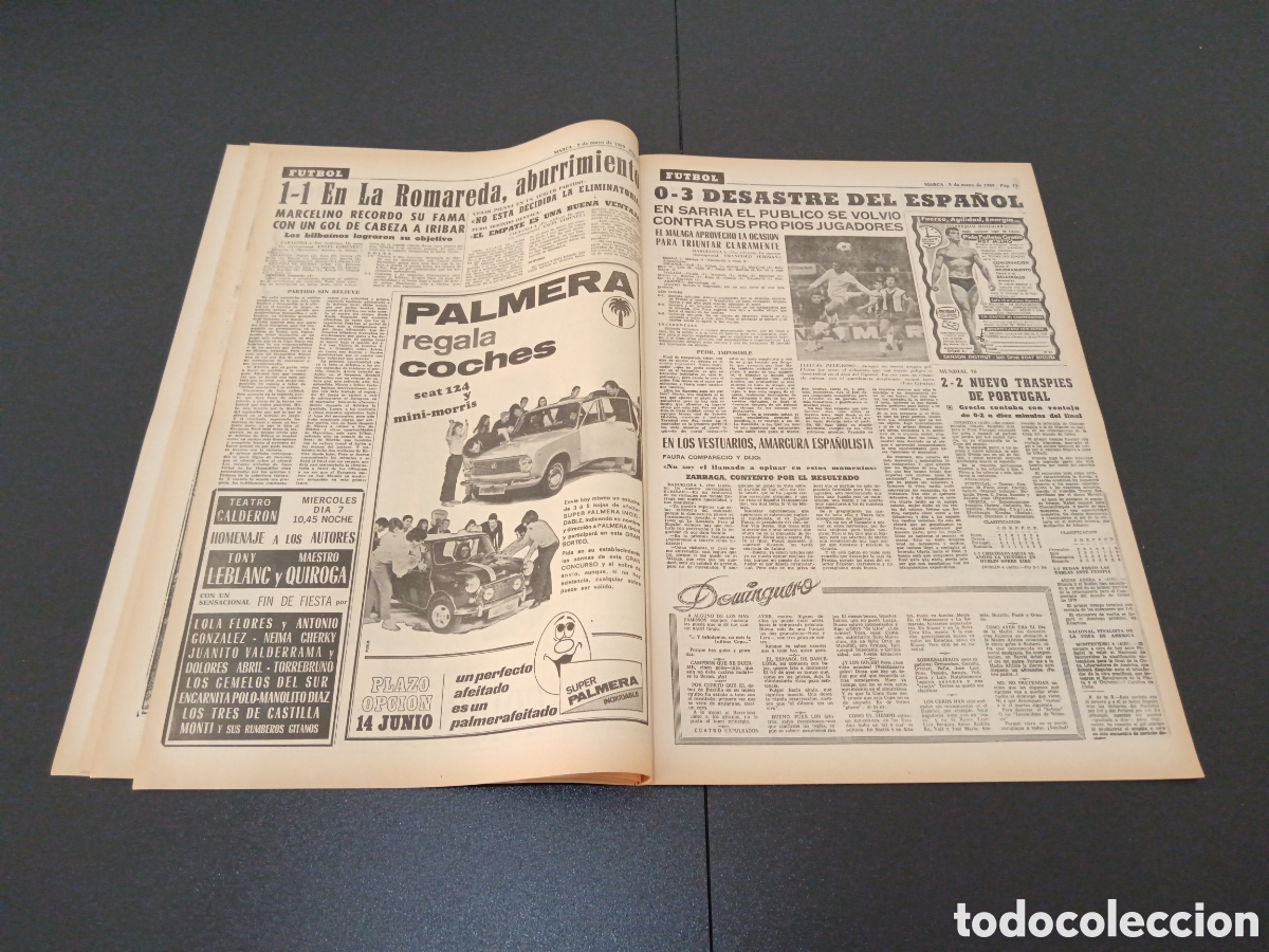 Coleccionismo deportivo: MARCA 05/05/1969 - Foto 6