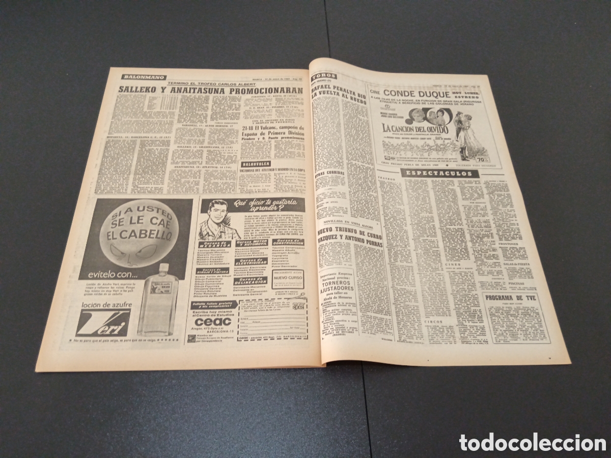 Coleccionismo deportivo: MARCA 12/05/1969 - Foto 12