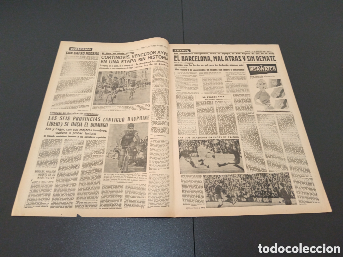 Coleccionismo deportivo: MARCA 22/05/1969 - Foto 2