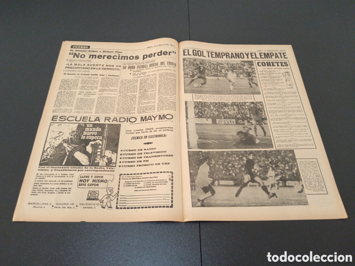 Coleccionismo deportivo: MARCA 22/05/1969 - Foto 3