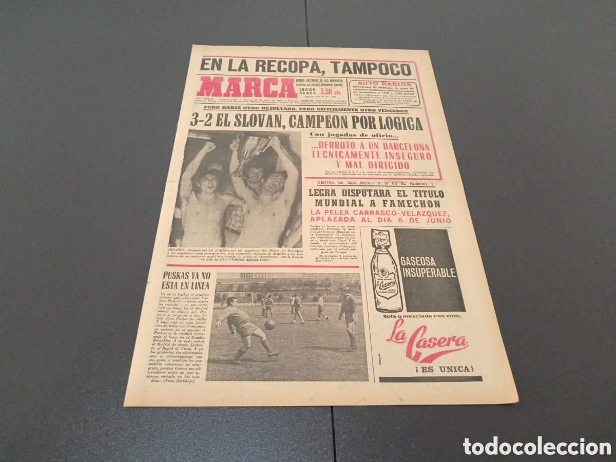 Coleccionismo deportivo: MARCA 22/05/1969 - Foto 1