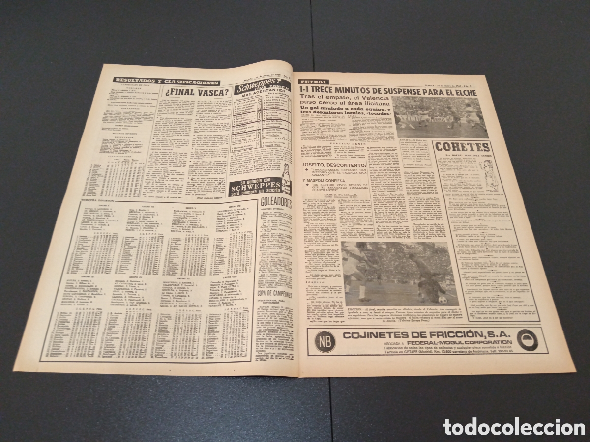 Coleccionismo deportivo: MARCA 26/05/1969 - Foto 2