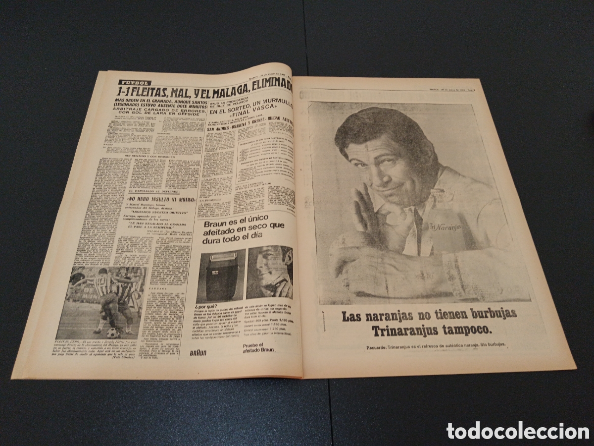 Coleccionismo deportivo: MARCA 26/05/1969 - Foto 3
