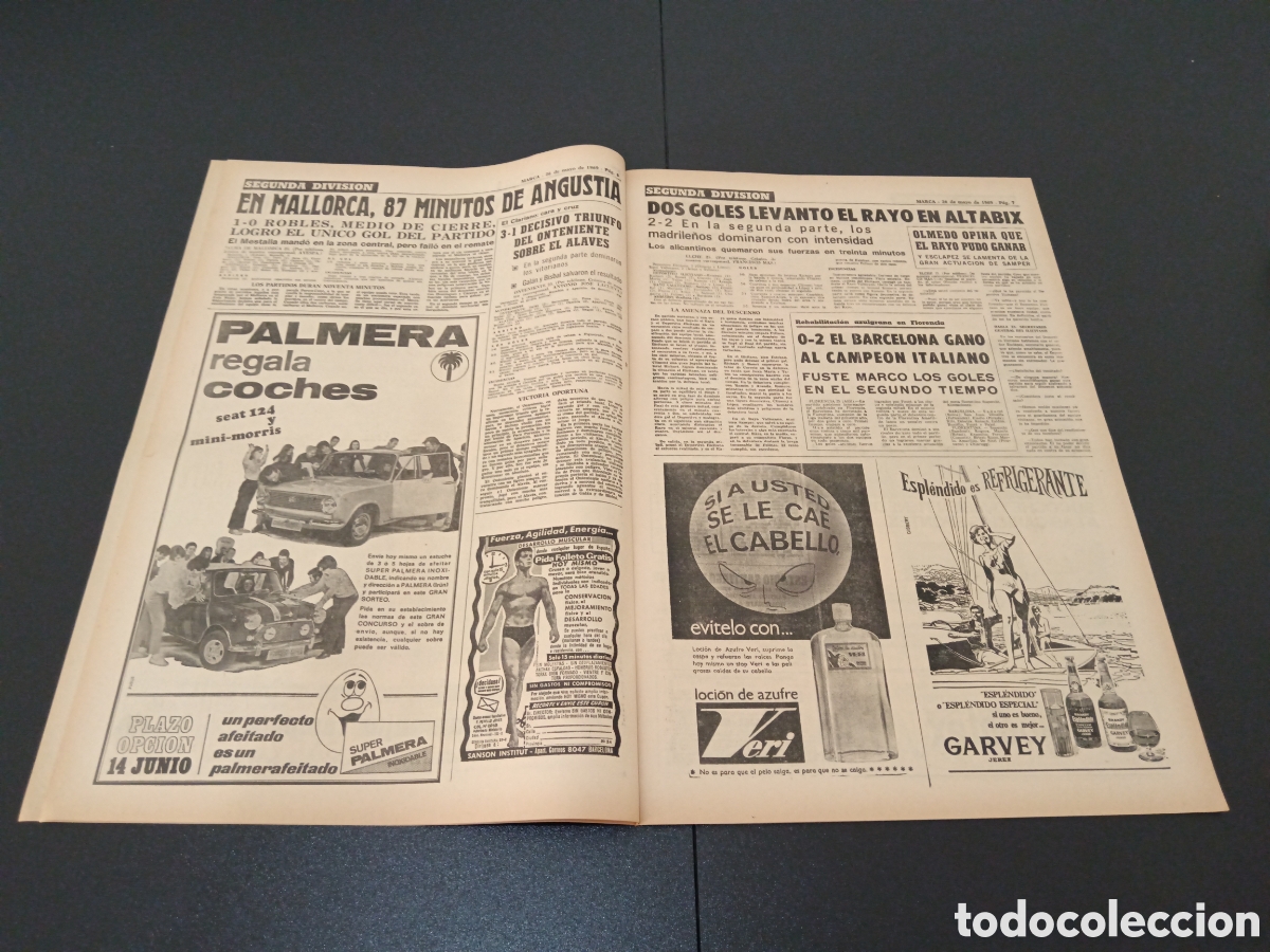 Coleccionismo deportivo: MARCA 26/05/1969 - Foto 4