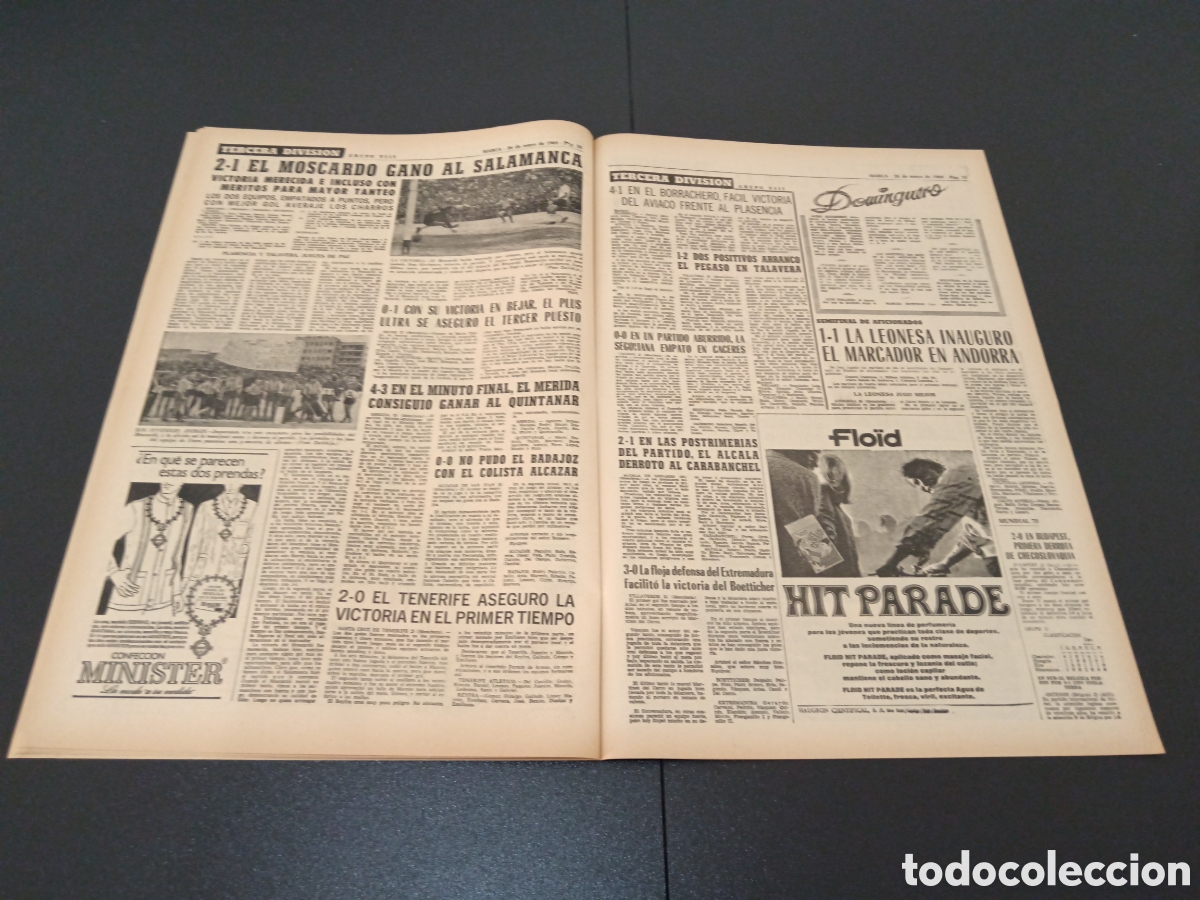 Coleccionismo deportivo: MARCA 26/05/1969 - Foto 6