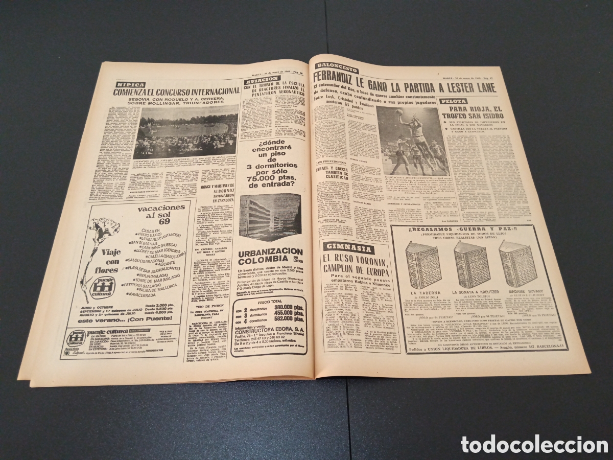 Coleccionismo deportivo: MARCA 26/05/1969 - Foto 9