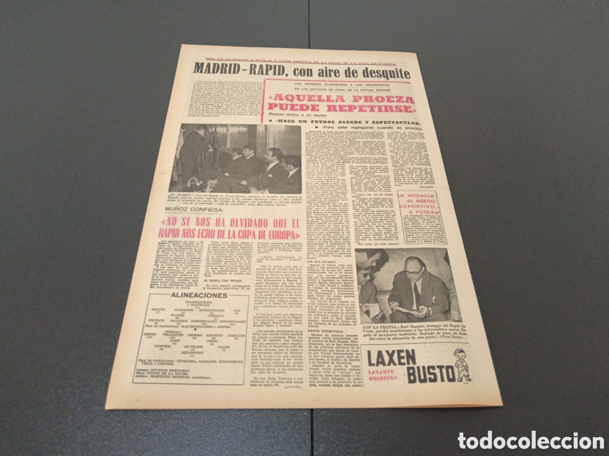 Coleccionismo deportivo: MARCA 26/05/1969 - Foto 11