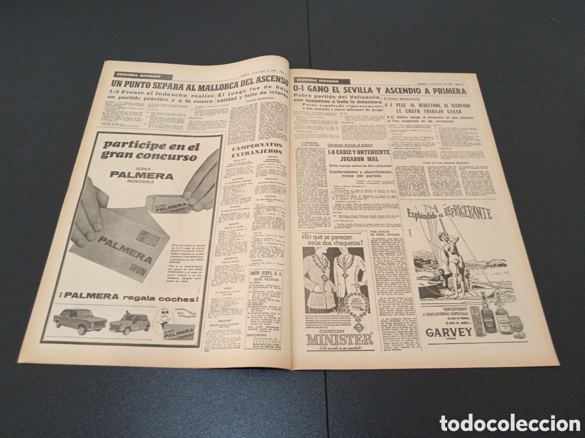 Coleccionismo deportivo: MARCA 02/06/1969 - Foto 4
