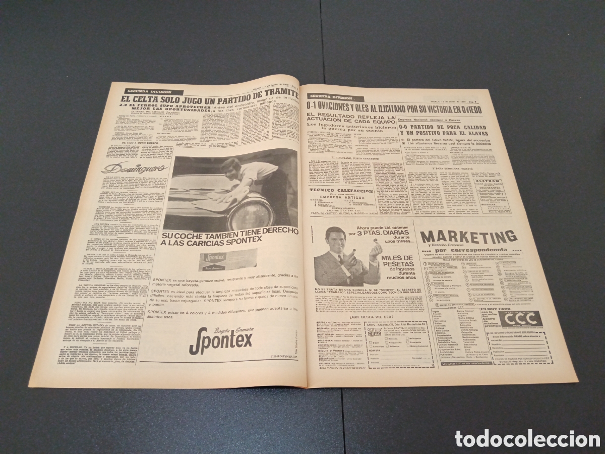 Coleccionismo deportivo: MARCA 02/06/1969 - Foto 5