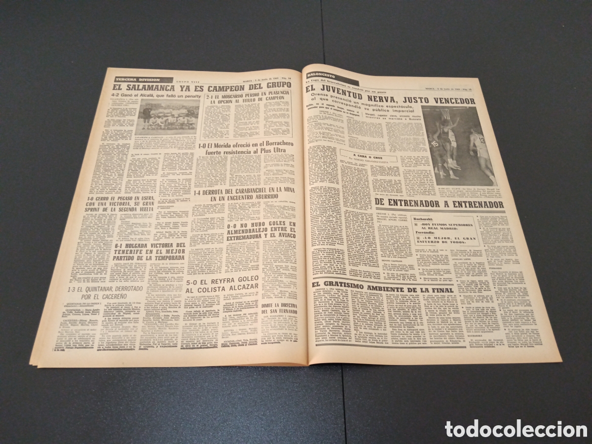 Coleccionismo deportivo: MARCA 02/06/1969 - Foto 8