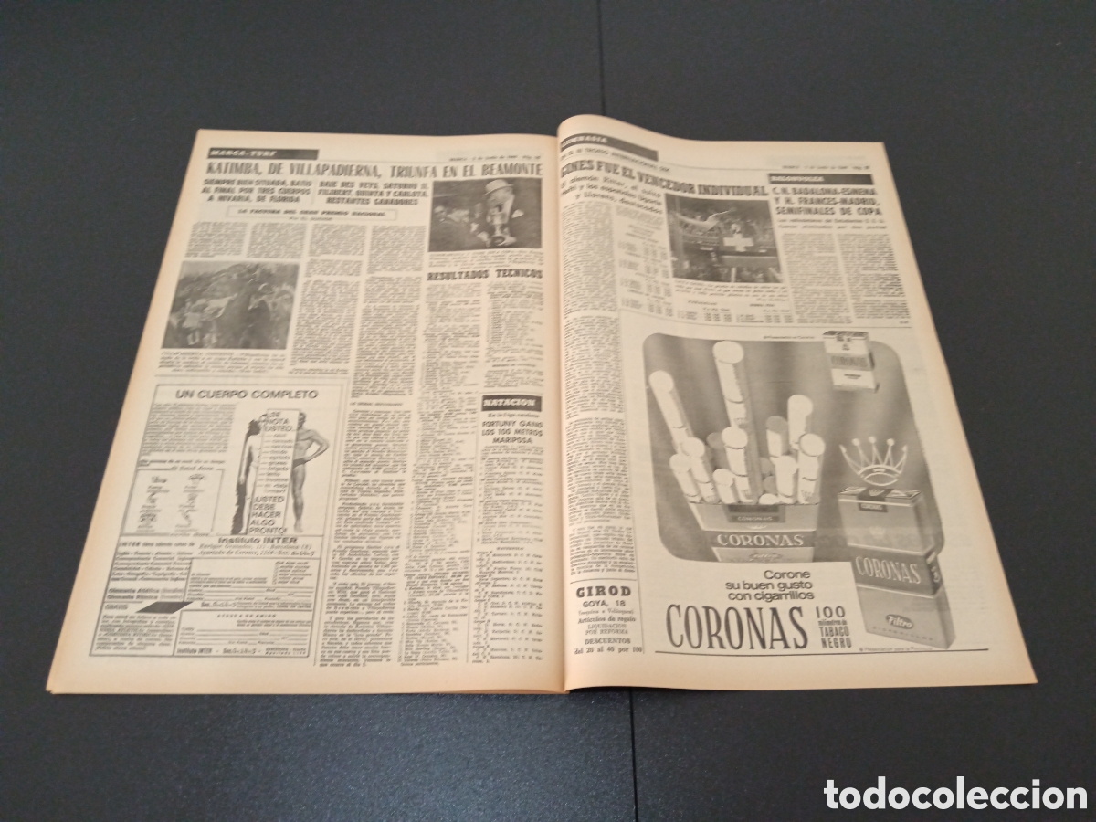 Coleccionismo deportivo: MARCA 02/06/1969 - Foto 9