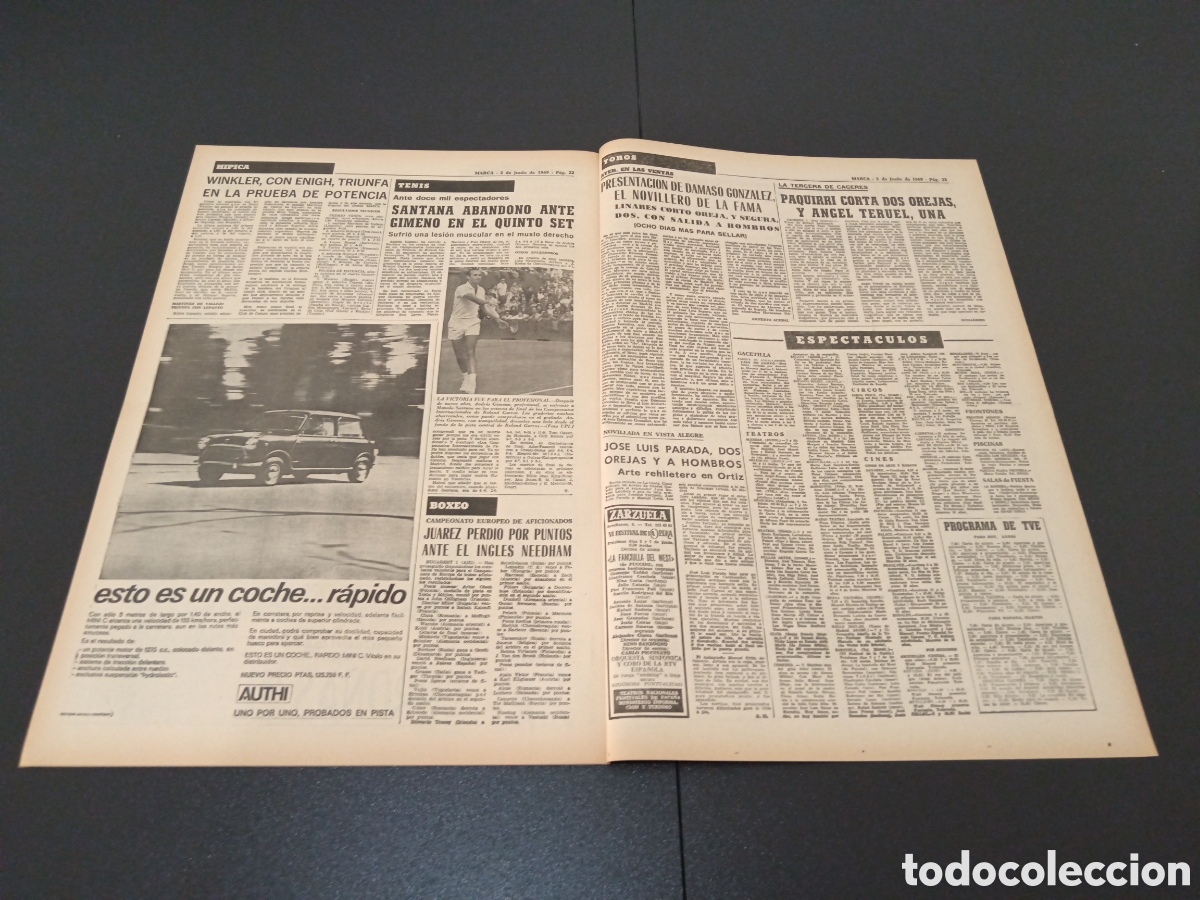 Coleccionismo deportivo: MARCA 02/06/1969 - Foto 10