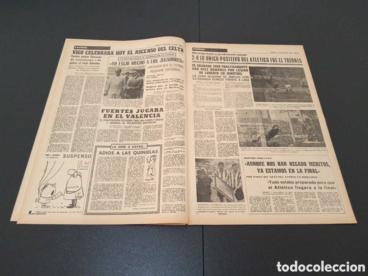 Coleccionismo deportivo: MARCA 08/07/1969 - Foto 3