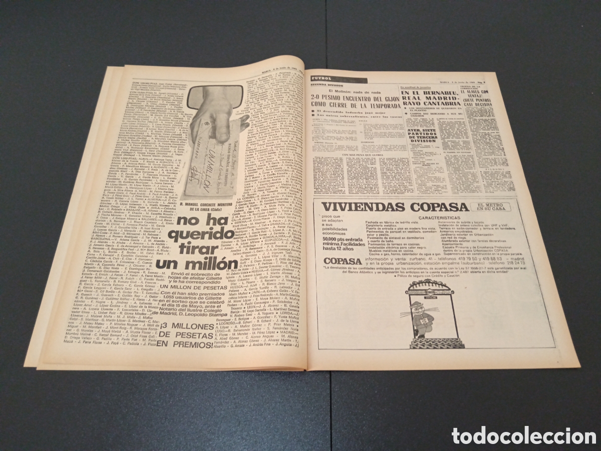 Coleccionismo deportivo: MARCA 08/07/1969 - Foto 4