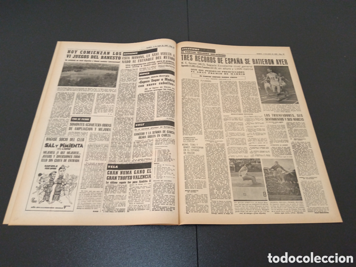 Coleccionismo deportivo: MARCA 08/07/1969 - Foto 6