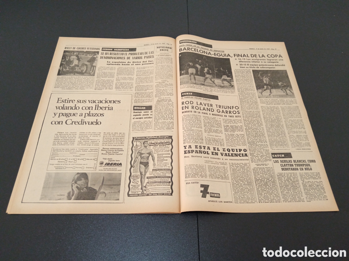 Coleccionismo deportivo: MARCA 08/07/1969 - Foto 7