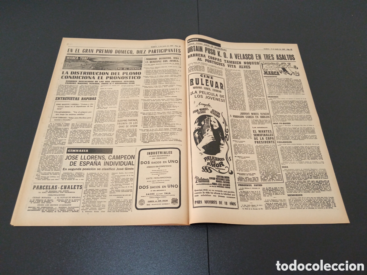 Coleccionismo deportivo: MARCA 08/07/1969 - Foto 8