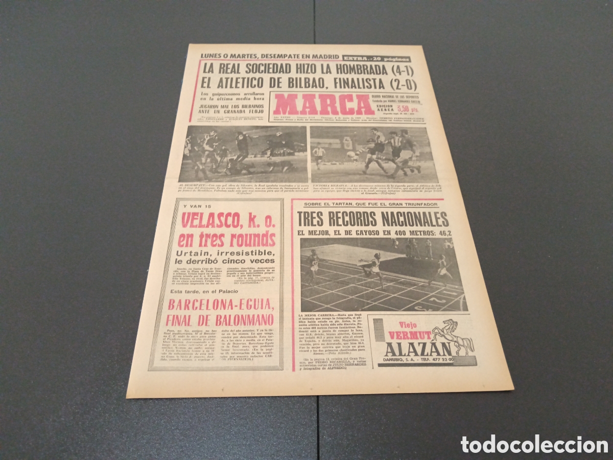 Coleccionismo deportivo: MARCA 08/07/1969 - Foto 1