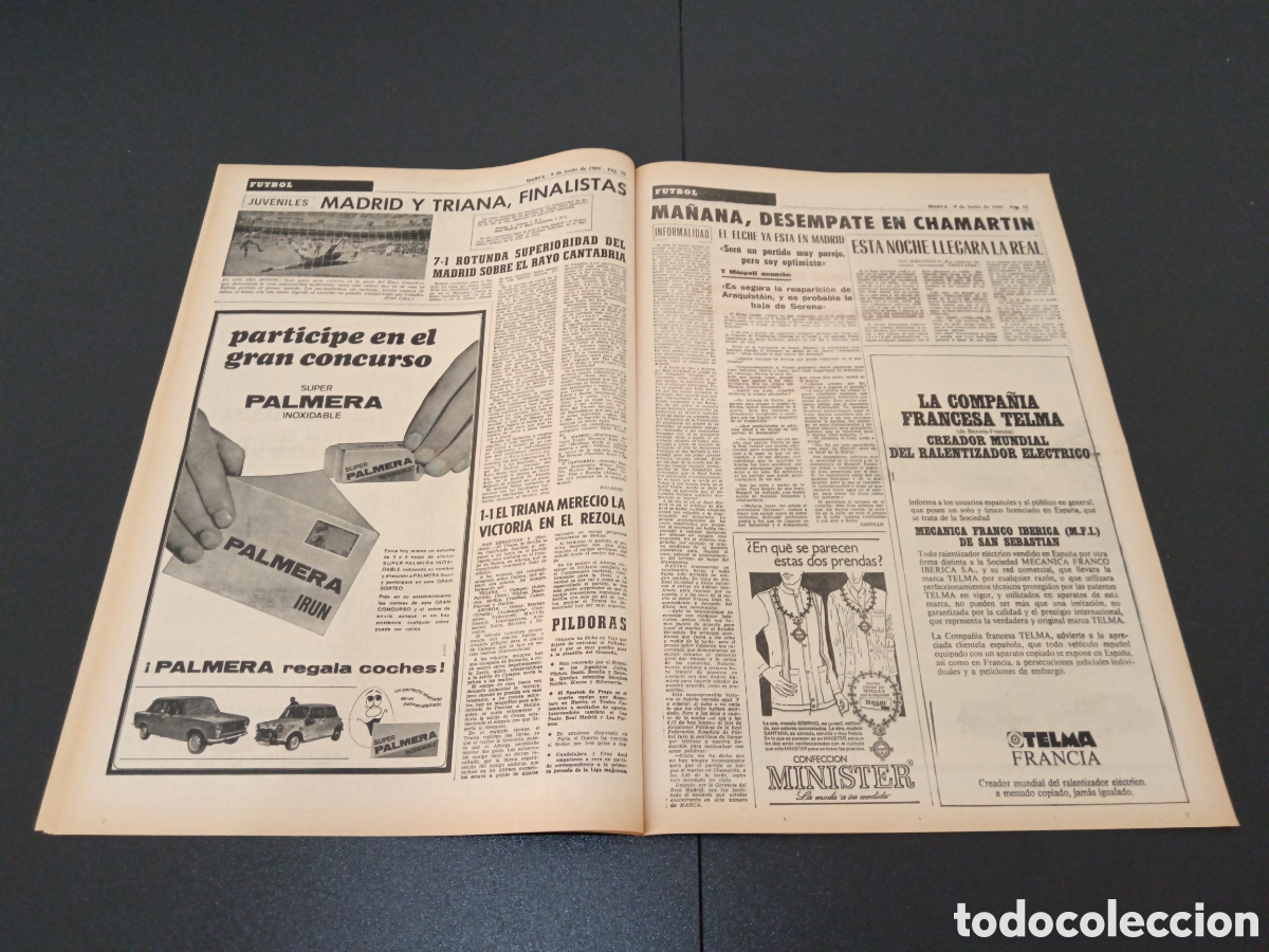 Coleccionismo deportivo: MARCA 09/06/1969 - Foto 6