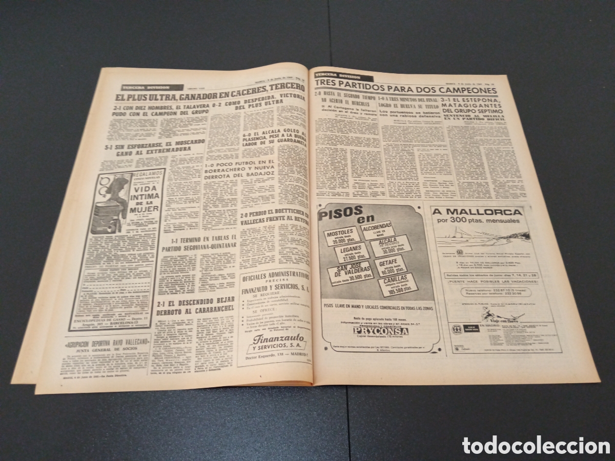 Coleccionismo deportivo: MARCA 09/06/1969 - Foto 8