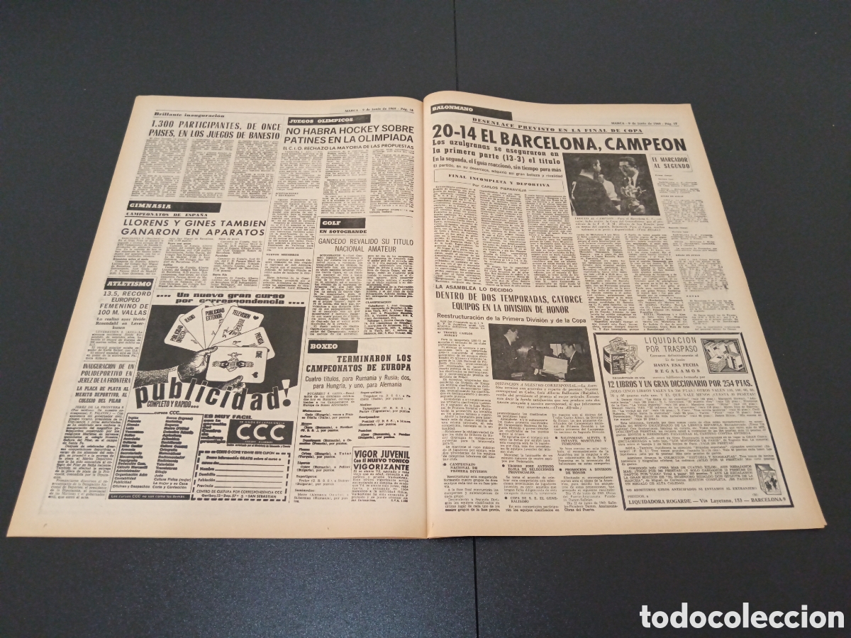 Coleccionismo deportivo: MARCA 09/06/1969 - Foto 9