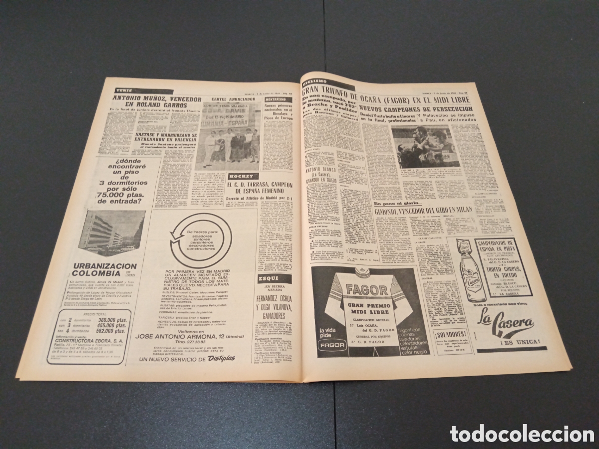 Coleccionismo deportivo: MARCA 09/06/1969 - Foto 10