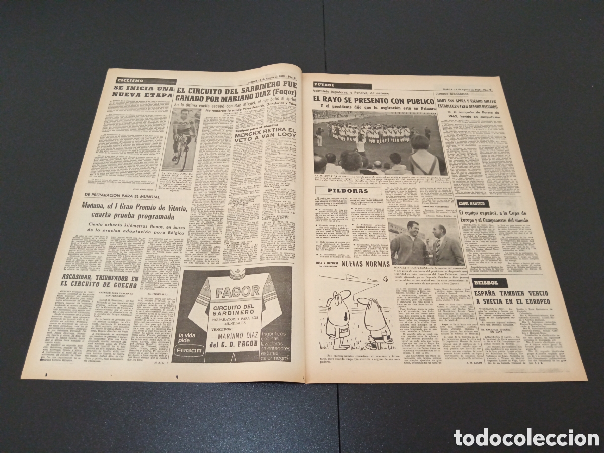Coleccionismo deportivo: MARCA 01/08/1969 - Foto 2