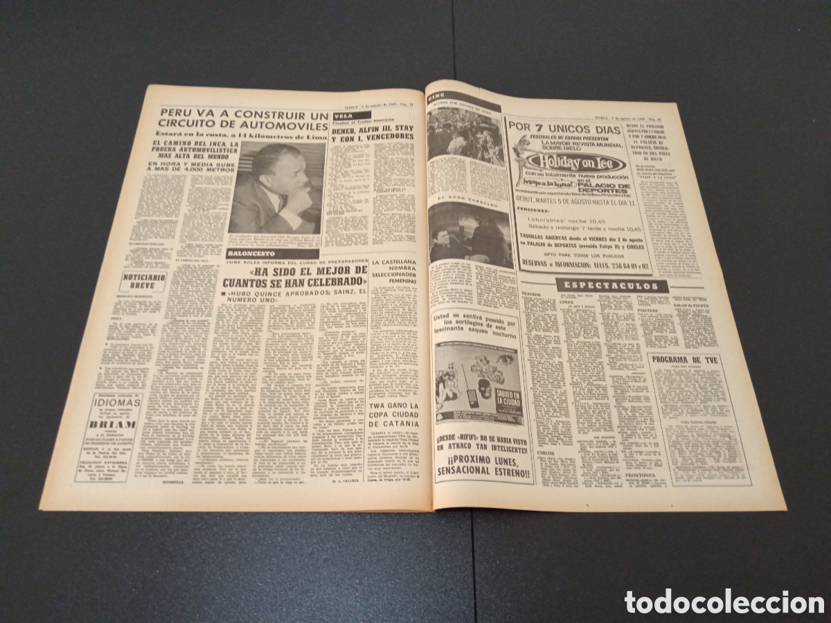 Coleccionismo deportivo: MARCA 01/08/1969 - Foto 4