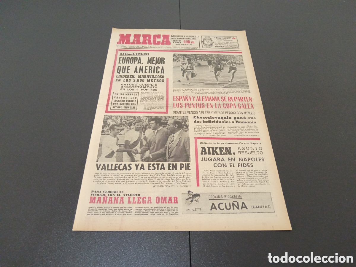 Coleccionismo deportivo: MARCA 01/08/1969 - Foto 1