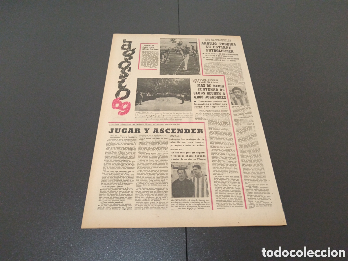 Coleccionismo deportivo: MARCA 03/08/1969 - Foto 5