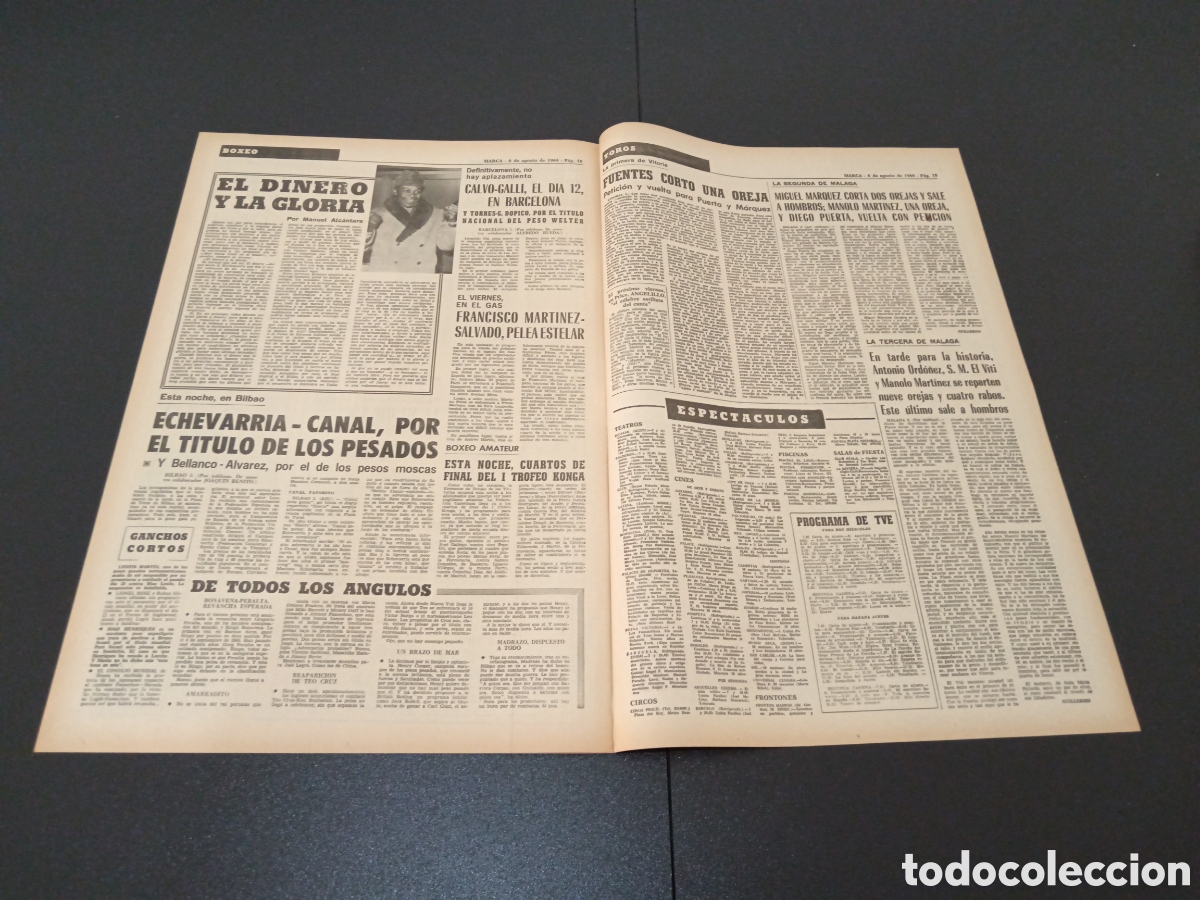 Coleccionismo deportivo: MARCA 06/08/1969 - Foto 3
