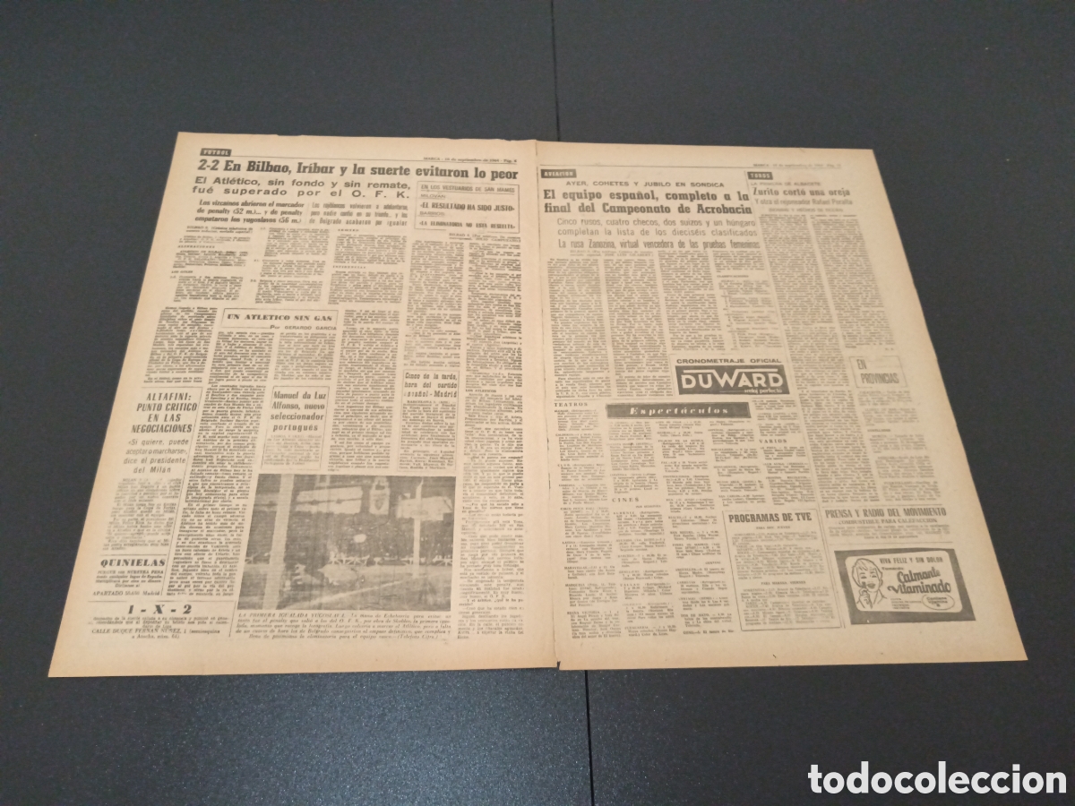 Coleccionismo deportivo: MARCA 10/09/1964 - Foto 3