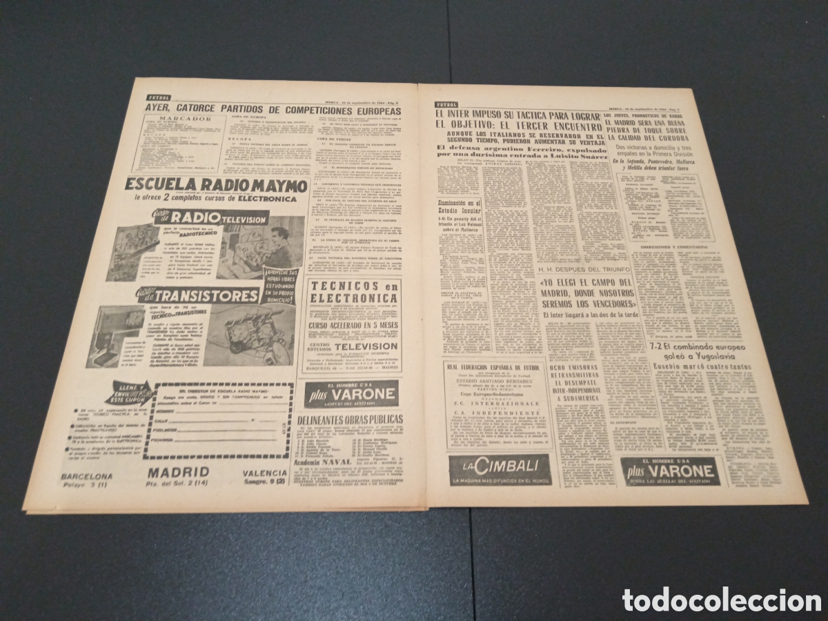 Coleccionismo deportivo: MARCA 24/09/1964 - Foto 4