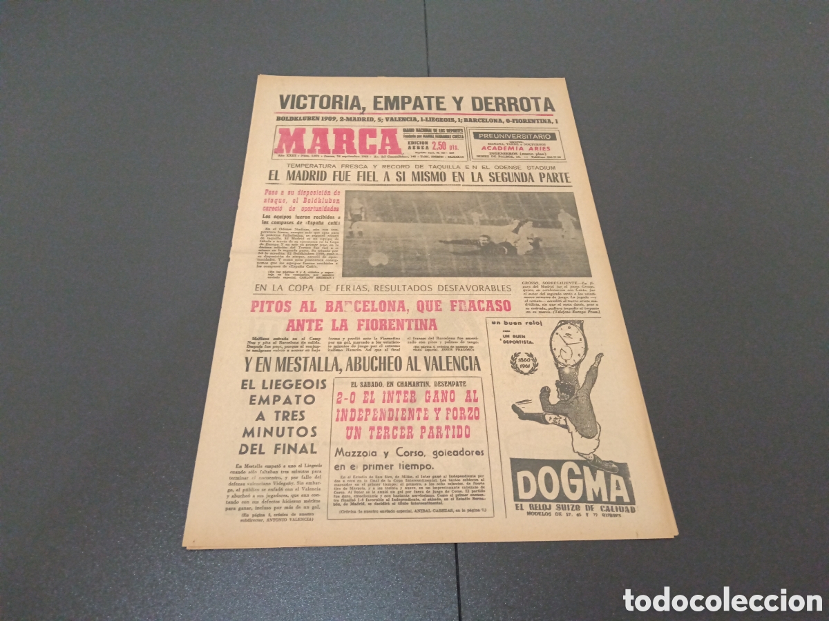Coleccionismo deportivo: MARCA 24/09/1964 - Foto 1
