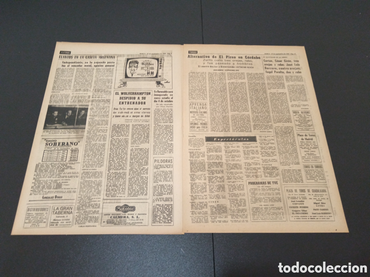 Coleccionismo deportivo: MARCA 27/09/1964 - Foto 3