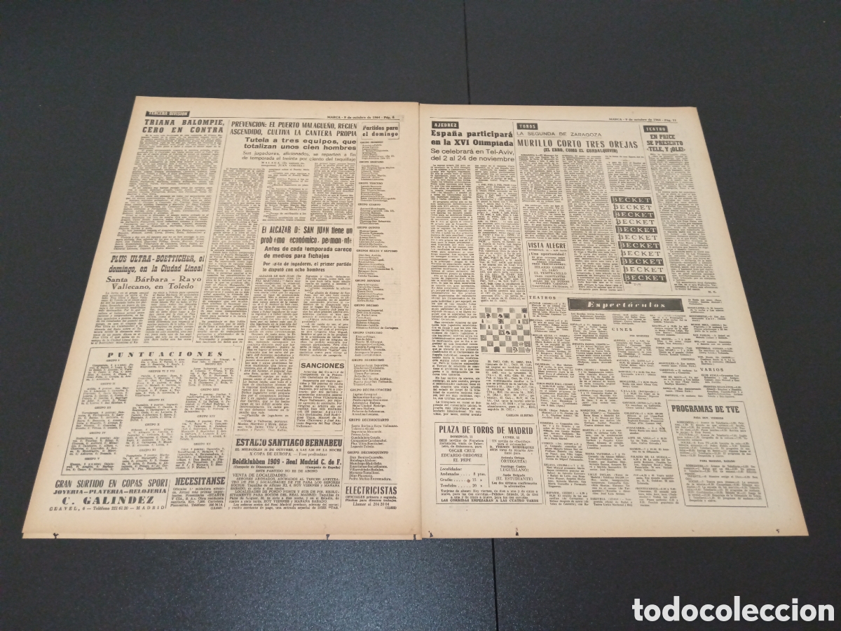 Coleccionismo deportivo: MARCA 09/10/1964 - Foto 3