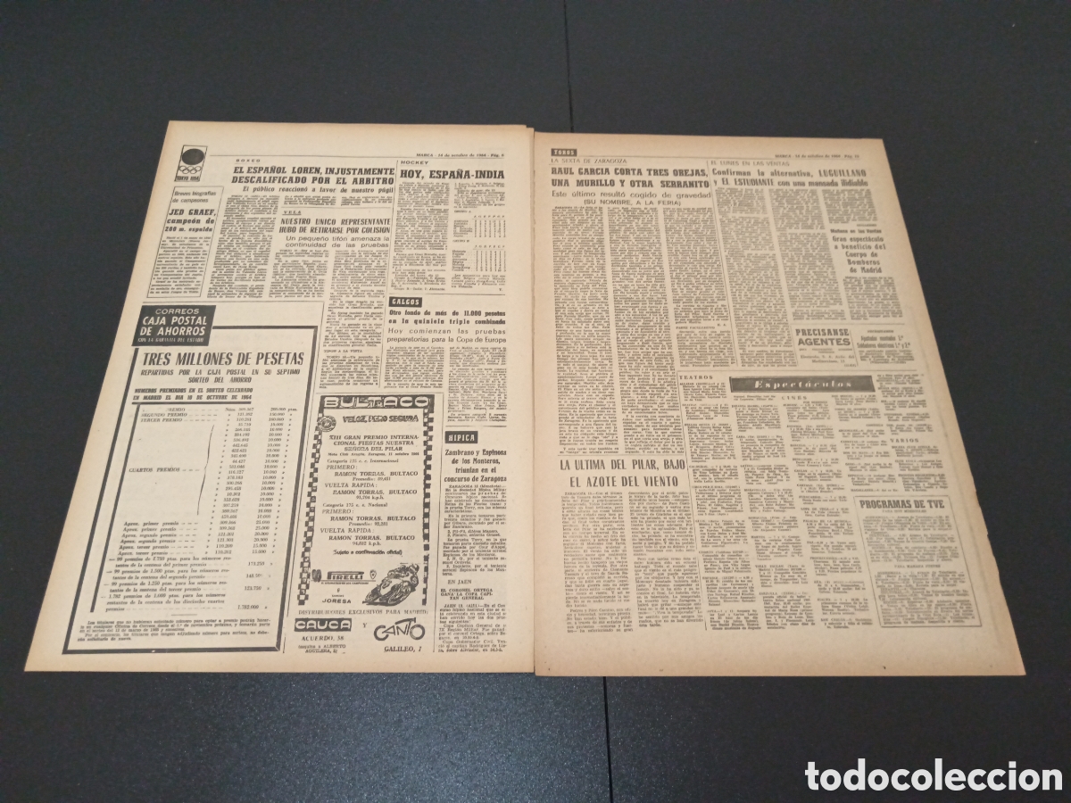 Coleccionismo deportivo: MARCA 14/10/1964 - Foto 4