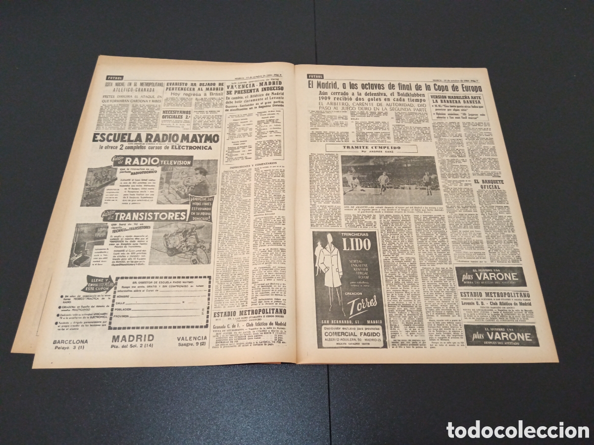 Coleccionismo deportivo: MARCA 15/10/1964 - Foto 4