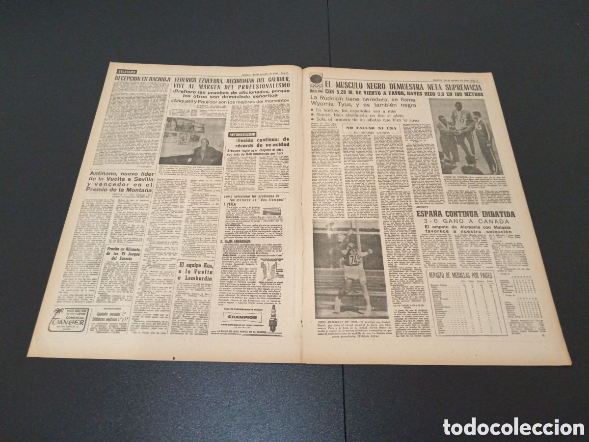 Coleccionismo deportivo: MARCA 16/10/1964 - Foto 2