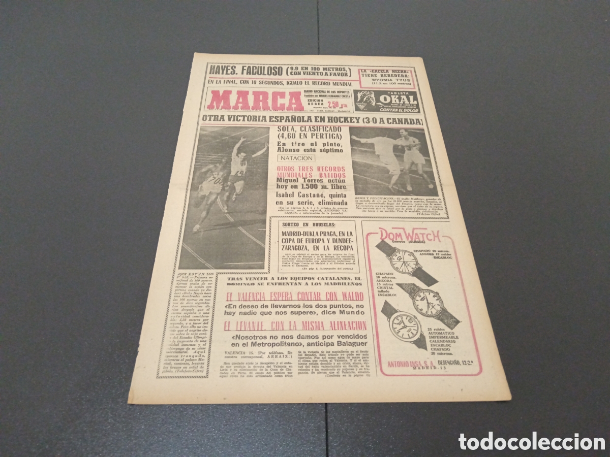 Coleccionismo deportivo: MARCA 16/10/1964 - Foto 1