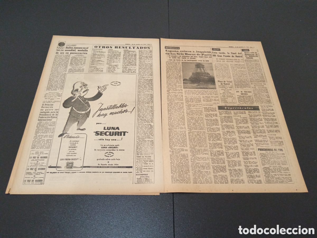 Coleccionismo deportivo: MARCA 18/10/1964 - Foto 5