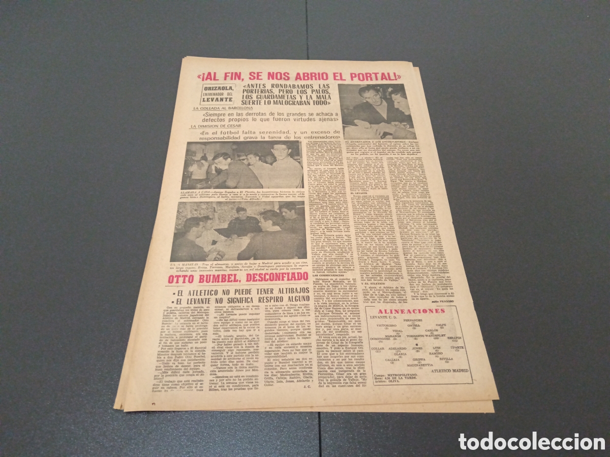 Coleccionismo deportivo: MARCA 18/10/1964 - Foto 6