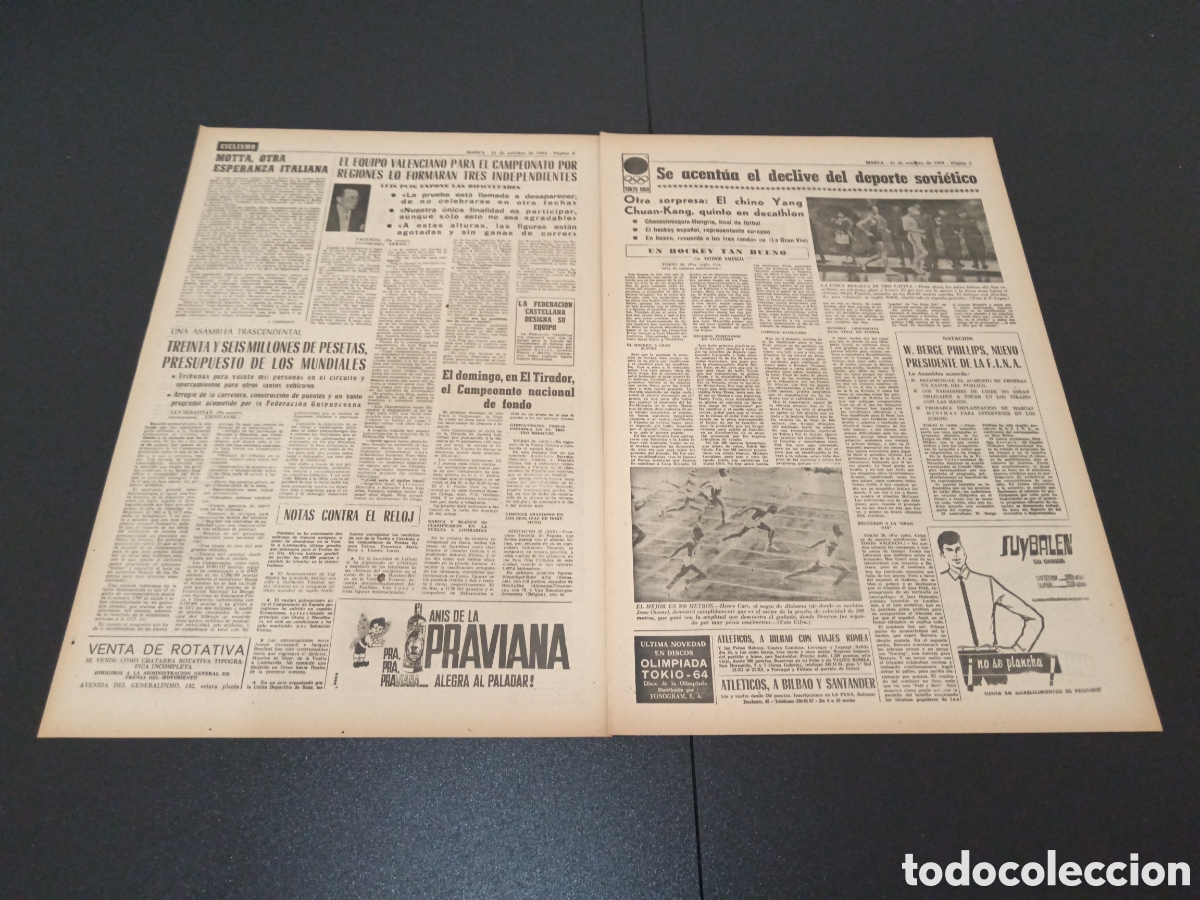 Coleccionismo deportivo: MARCA 21/10/1964 - Foto 2