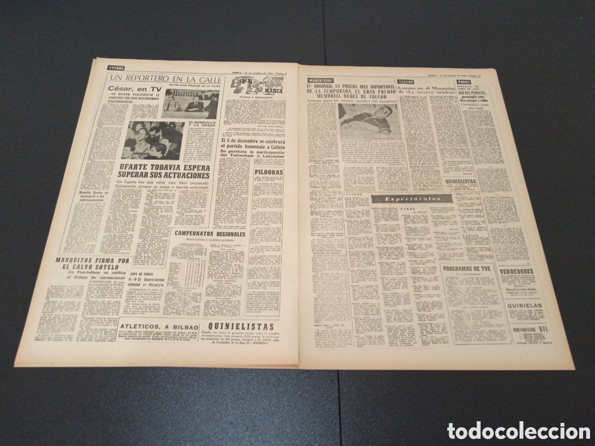 Coleccionismo deportivo: MARCA 21/10/1964 - Foto 5