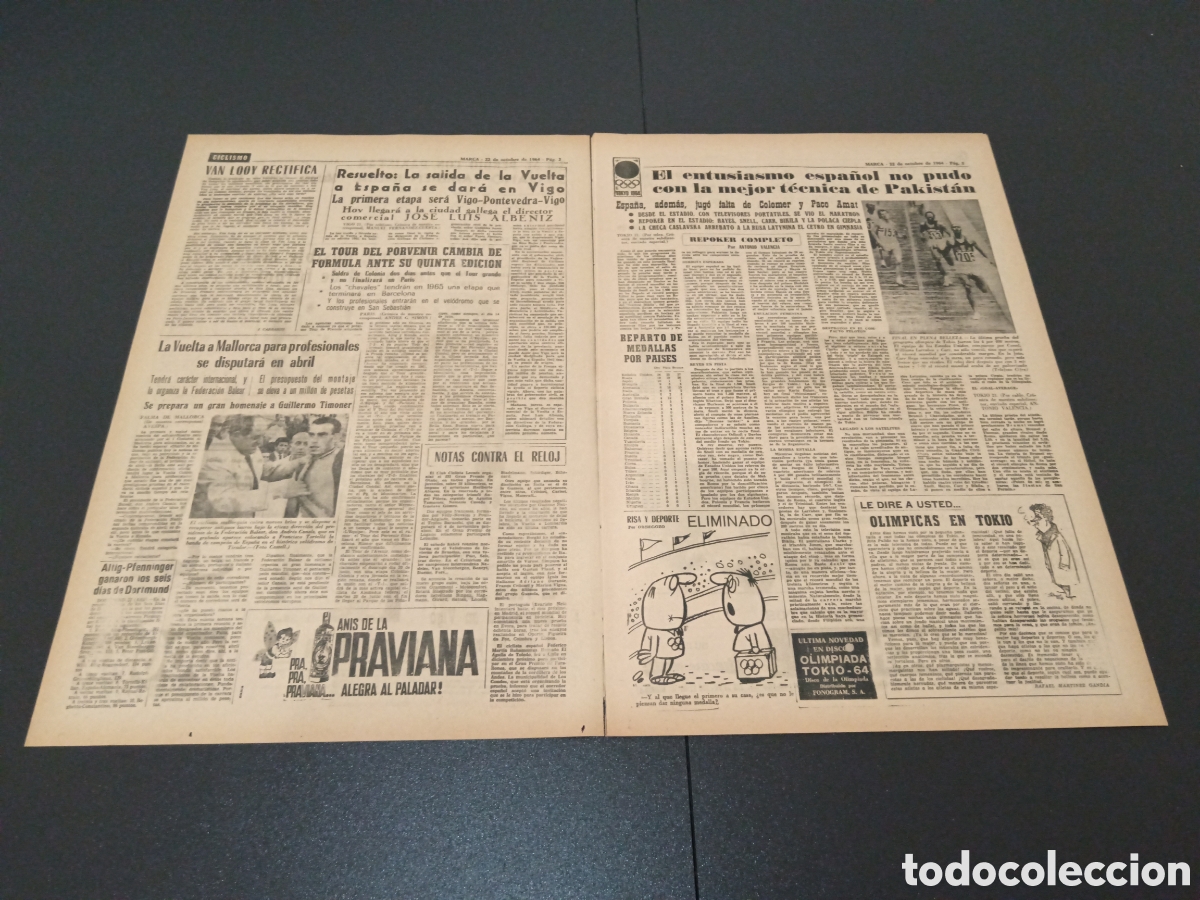 Coleccionismo deportivo: MARCA 22/10/1964 - Foto 2