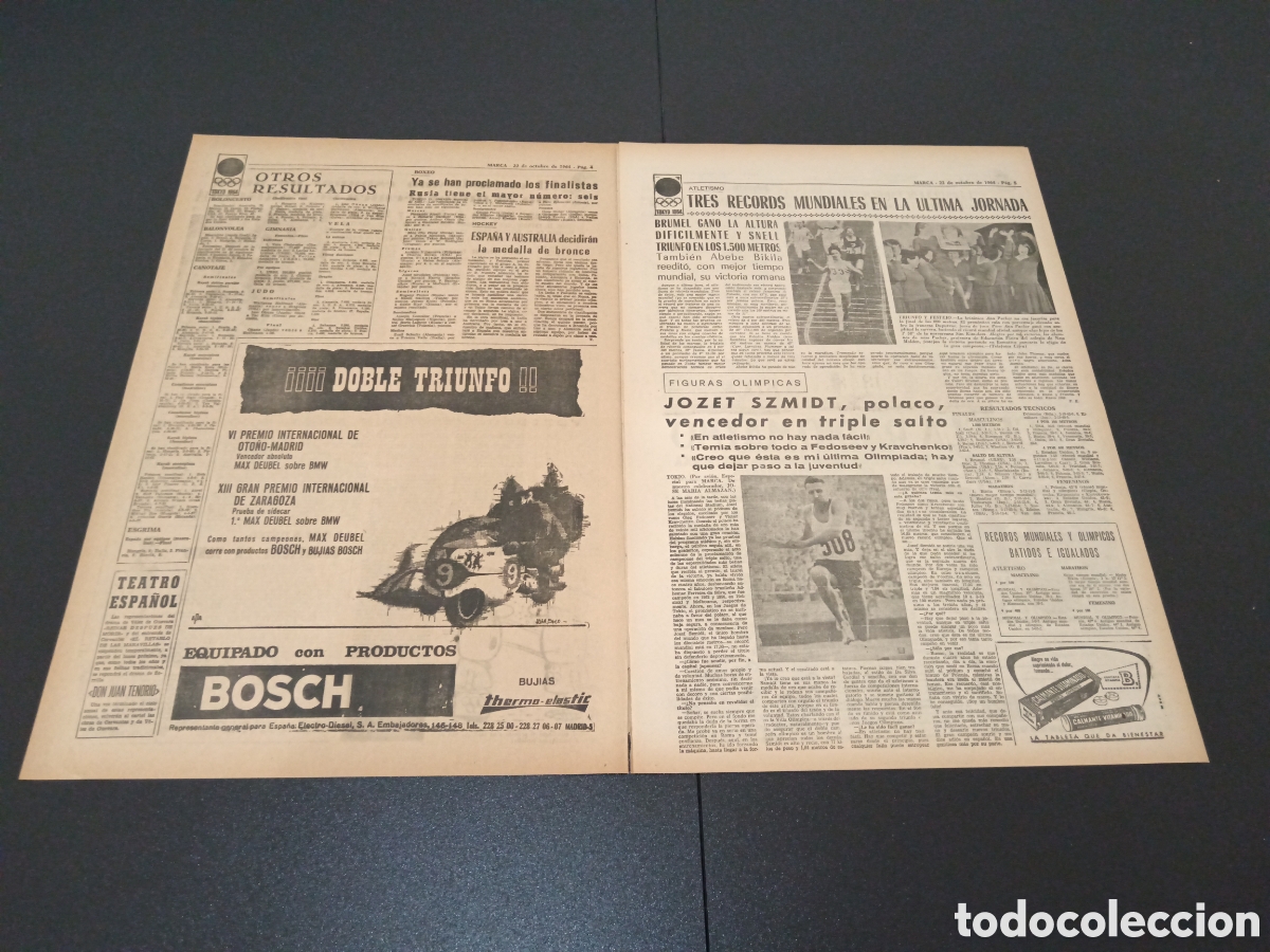 Coleccionismo deportivo: MARCA 22/10/1964 - Foto 3