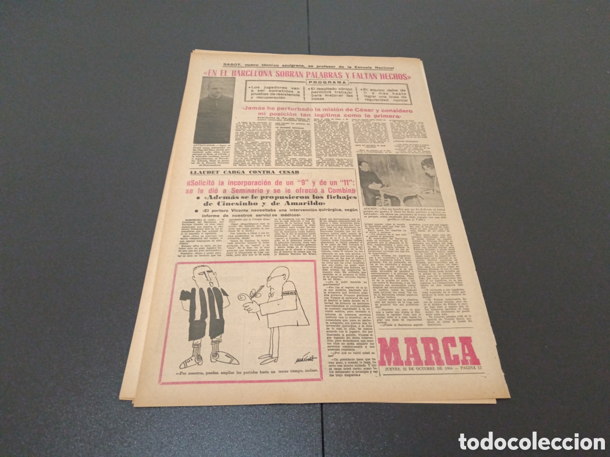 Coleccionismo deportivo: MARCA 22/10/1964 - Foto 5